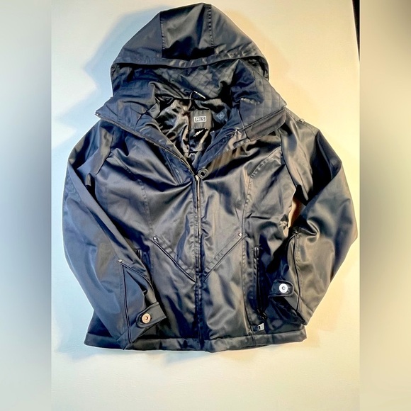 NILS Black Luxury Zip-Up Ski Jacket size 8 - Picture 1 of 16